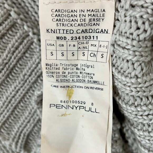 Pennyblack by Max Mara Zip Front Ribbed Knit Cardigan Sweater Women Small Luxury - Picture 11 of 14